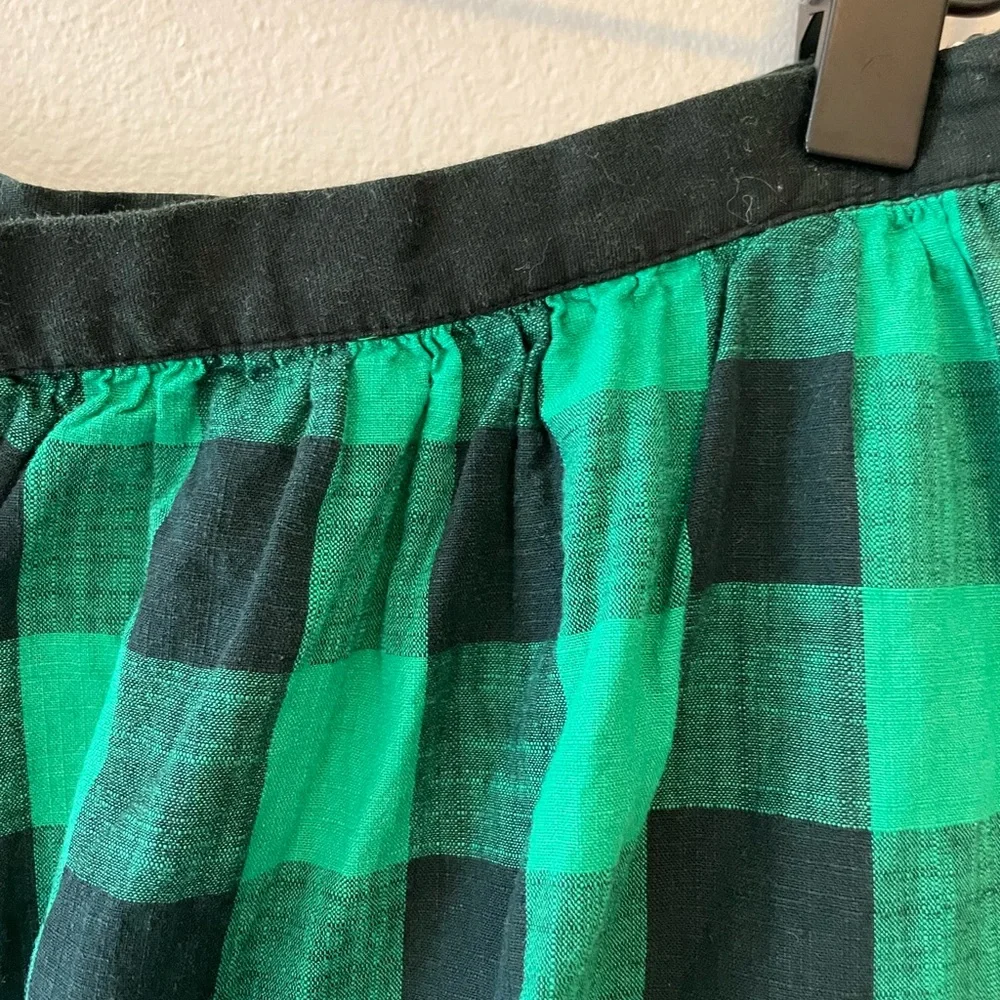 Farm Rio Green and Black Buffalo Check Maxi Skirt - Picture 6 of 6